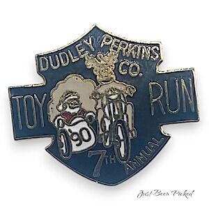 1990 Harley Dudley Perkins Toy Run Pin‎